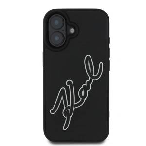 Kup Etui Karl Lagerfeld KLHCP16S3DRKSDLK Apple iPhone 16 hardcase 3D Rubber Signature czarny/black - KLD21679 - {ean13} - Sklep Home Screen
