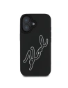 Buy Karl Lagerfeld KLHCP16S3DRKSDLK Apple iPhone 16 hardcase 3D Rubber Signature black - KLD21679 - {ean13} - Home Screen Store Europe