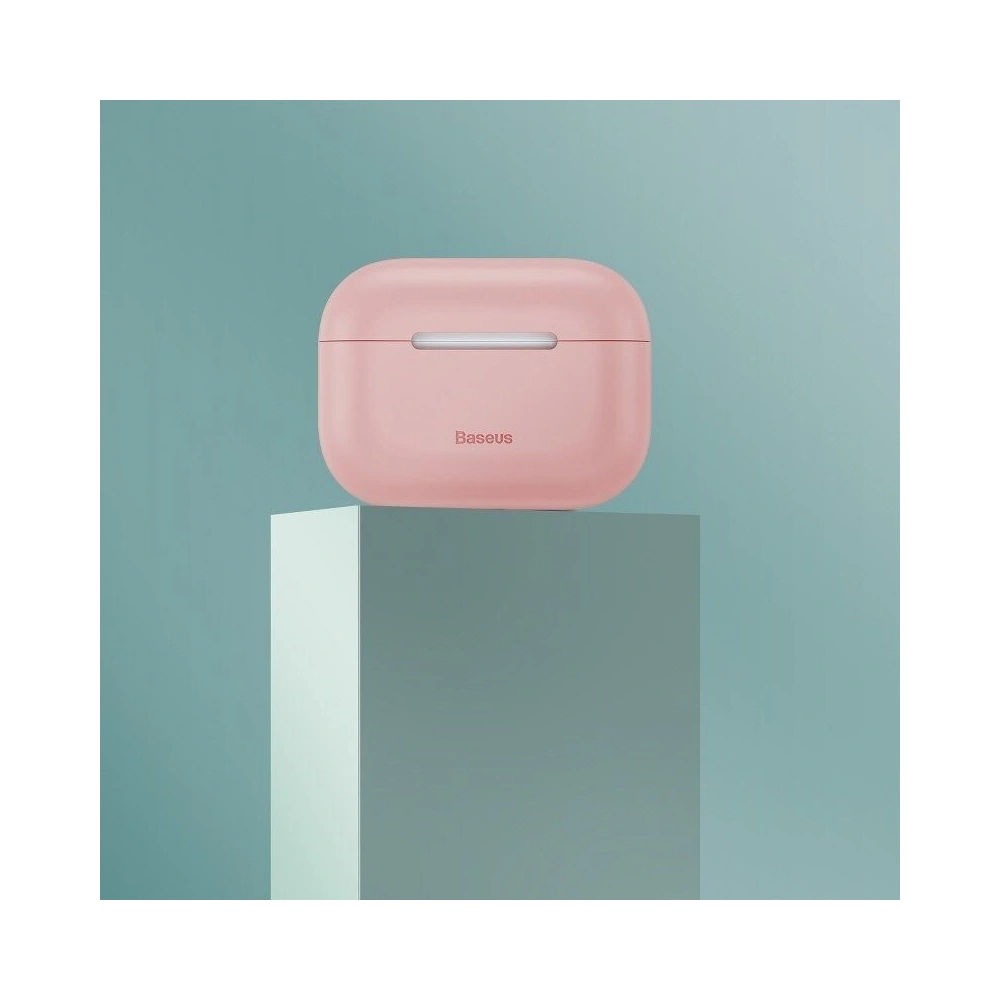 Silikonowe etui ochronne Baseus Super Thin do Apple AirPods Pro (różowe)