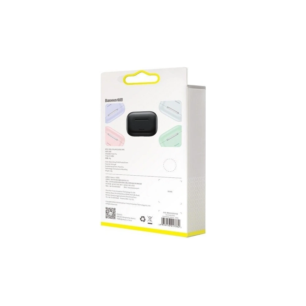 Silikonowe etui ochronne Baseus Super Thin do Apple AirPods Pro (różowe)