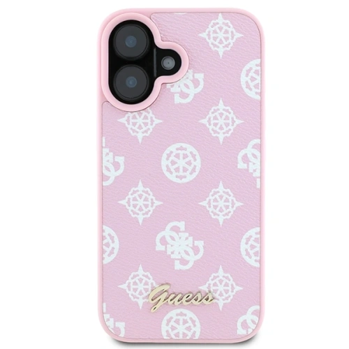Kup Guess GUHMP16MPGPYSP Apple iPhone 16 Plus Hülle Peony Script Logo MagSafe pink - GUE3621 - {ean13} - Sklep Home Screen