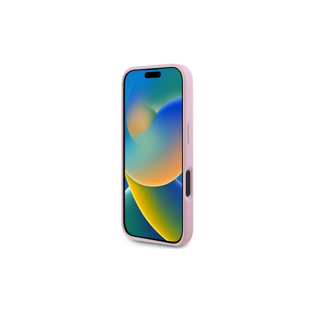 Etui Guess GUHMP16MPGPYSP Apple iPhone 16 Plus hardcase Peony Script Logo MagSafe różowy/pink