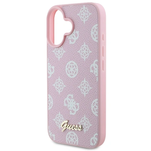 Kup Guess GUHMP16MPGPYSP Apple iPhone 16 Plus Hülle Peony Script Logo MagSafe pink - GUE3621 - {ean13} - Sklep Home Screen