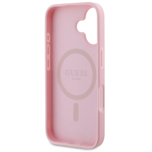 Kup Guess GUHMP16MPGPYSP Apple iPhone 16 Plus Hülle Peony Script Logo MagSafe pink - GUE3621 - {ean13} - Sklep Home Screen