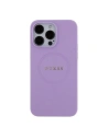 Etui Guess GUHMP16SPSAHMCU Apple iPhone 16 hardcase Saffiano MagSafe fioletowy/purple
