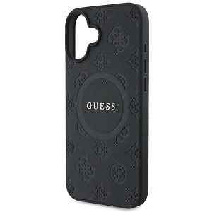 Kup Etui Guess GUHMP16SPSAPSMEK Apple iPhone 16 hardcase Saffiano Peony Classic Logo MagSafe czarny/black - GUE3624 - {ean13} - Sklep Home Screen