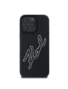 Buy Karl Lagerfeld KLHCP16X3DRKSDLK Apple iPhone 16 Pro Max hardcase 3D Rubber Bicolor Signature black - KLD21680 - {ean13} - Home Screen Store Europe