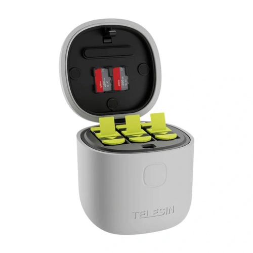 Kup Telesin Încărcător Allin box cu 3 canale + 3 baterii pentru GoPro Hero 12 / 11 / 10 / 9 (galben) - TLS169 - {ean13} - Sklep Home Screen