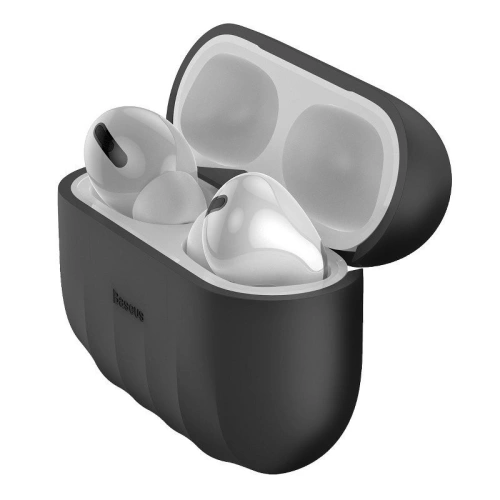 Kup Silikon védőtok Baseus Shell Pattern Apple AirPods Pro-hoz (fekete) - BSU1033BLK - {ean13} - Sklep Home Screen