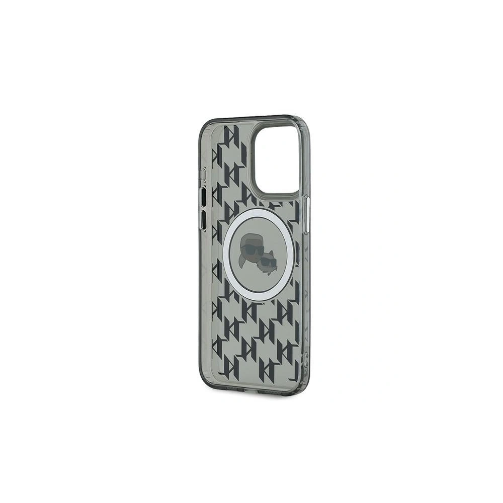 Etui Karl Lagerfeld KLHMP15LHMCKMHK Apple iPhone 15 Pro IML Monogram Karl&Choupette Head MagSafe czarny/black