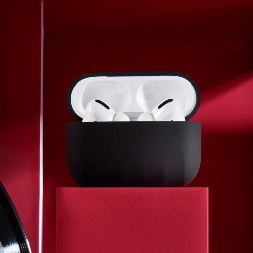 Kup Silikon védőtok Baseus Shell Pattern Apple AirPods Pro-hoz (fekete) - BSU1033BLK - {ean13} - Sklep Home Screen