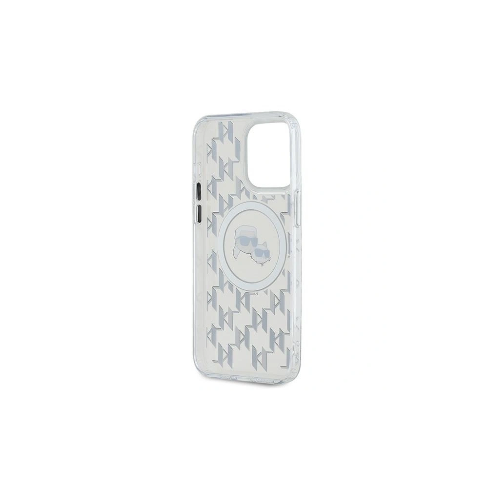Etui Karl Lagerfeld KLHMP15LHMCKMHT Apple iPhone 15 Pro IML Monogram Karl&Choupette Head MagSafe przezroczysty/transparent