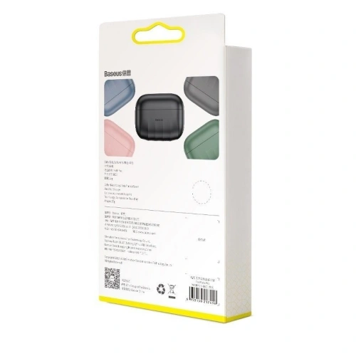 Kup Silikon védőtok Baseus Shell Pattern Apple AirPods Pro-hoz (fekete) - BSU1033BLK - {ean13} - Sklep Home Screen