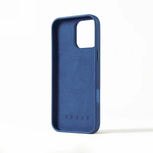 Kup Mujjo Carcasa din piele Apple iPhone 16 Pro Max MagSafe (albastru monaco) - MUJ122 - {ean13} - Sklep Home Screen