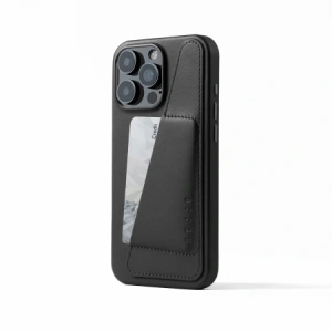 Kup Mujjo Husa din Piele Wallet pentru Apple iPhone 16 Pro Max MagSafe (negru) - MUJ124 - {ean13} - Sklep Home Screen