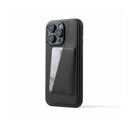 Buy Mujjo Wallet Leather Case Apple iPhone 16 Pro Max MagSafe (black) - MUJ124 - {ean13} - Home Screen Store Europe