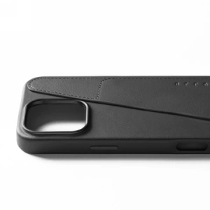 Kup Mujjo Husa din Piele Wallet pentru Apple iPhone 16 Pro Max MagSafe (negru) - MUJ124 - {ean13} - Sklep Home Screen