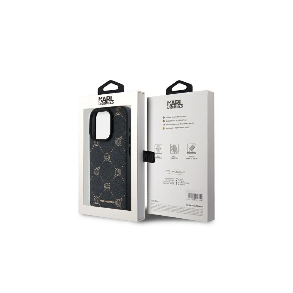 Etui Karl Lagerfeld KLHMP15LPGKHPHK Apple iPhone 15 Pro MagSafe Karl Head czarny/black