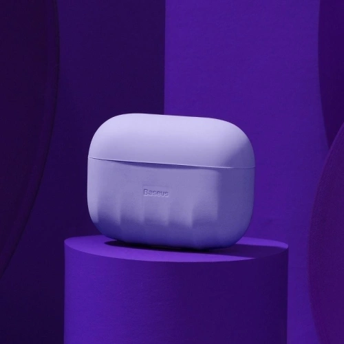 Kup Silikonos védőtok Baseus Shell Pattern Apple AirPods Pro-hoz (lila) - BSU1035PRP - {ean13} - Sklep Home Screen