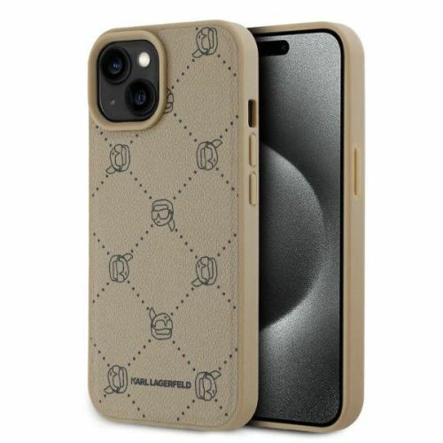 Kup Etui Karl Lagerfeld KLHMP15SPGKHPHE Apple iPhone 15 MagSafe Karl Heads beżowy/beige - KLD21695 - {ean13} - Sklep Home Screen