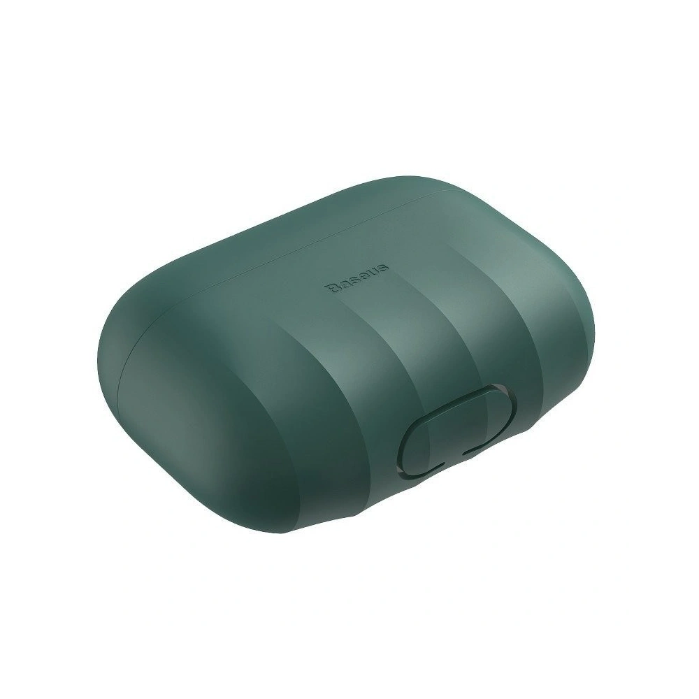 Silikonowe etui ochronne Baseus Shell Pattern do Apple AirPods Pro (zielone)