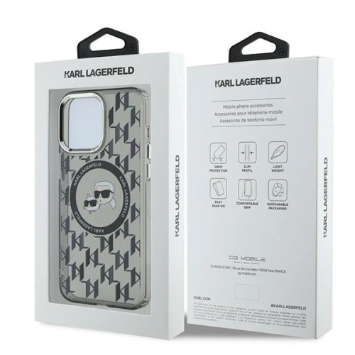 Kup Etui Karl Lagerfeld KLHMP15XHMCKMHK Apple iPhone 15 Pro Max IML Monogram Karl&Choupette Head MagSafe czarny/black - KLD21697 - {ean13} - Sklep Home Screen