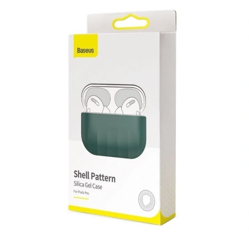 Kup Silikon védőtok Baseus Shell Pattern Apple AirPods Prohoz (zöld) - BSU1036GRN - {ean13} - Sklep Home Screen