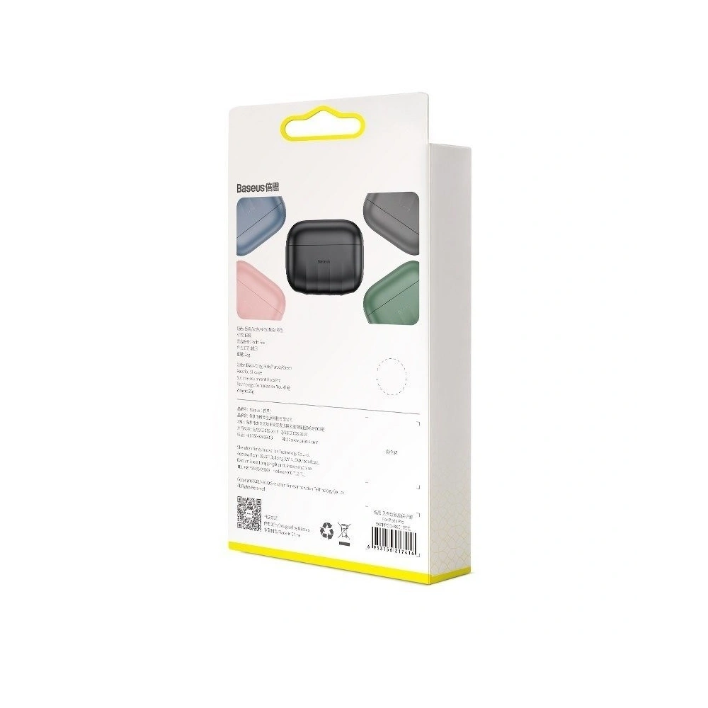 Silikonowe etui ochronne Baseus Shell Pattern do Apple AirPods Pro (zielone)