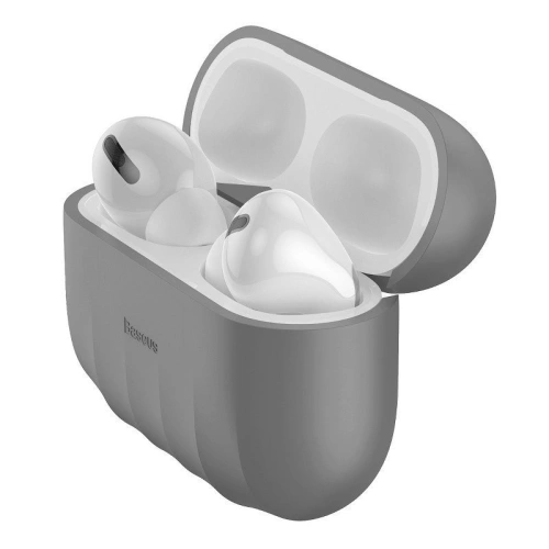Kup Silikonos védőtok Baseus Shell Pattern Apple AirPods Pro-hoz (szürke) - BSU1037GRY - {ean13} - Sklep Home Screen