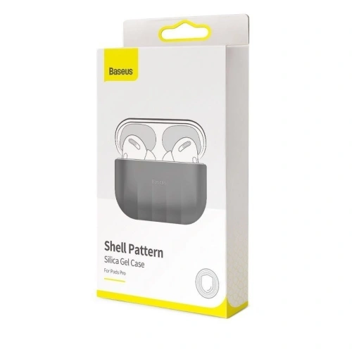 Kup Silikonos védőtok Baseus Shell Pattern Apple AirPods Pro-hoz (szürke) - BSU1037GRY - {ean13} - Sklep Home Screen