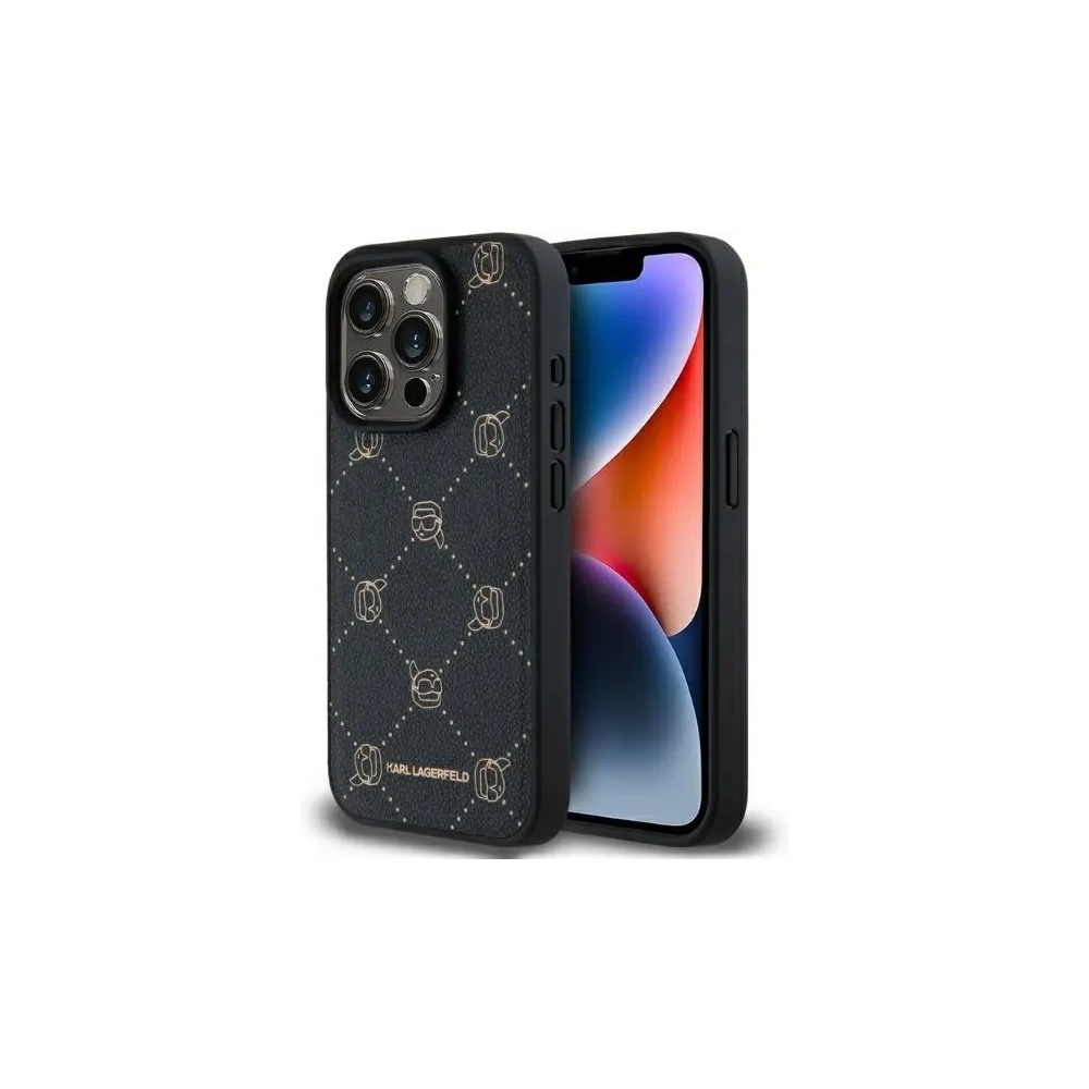Etui Karl Lagerfeld KLHMP15XPGKHPHK Apple iPhone 15 Pro Max Magsafe Karl Head czarny/black