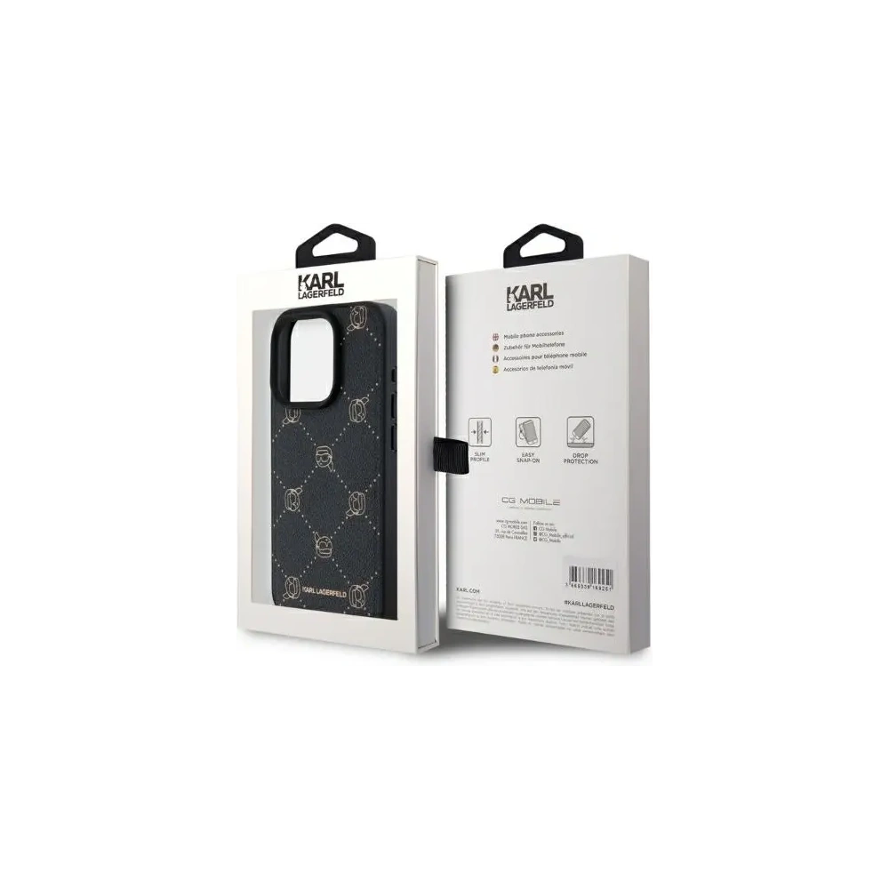 Etui Karl Lagerfeld KLHMP15XPGKHPHK Apple iPhone 15 Pro Max Magsafe Karl Head czarny/black