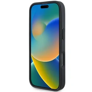 Kup BMW BMHCP16L23RCGPK Apple iPhone 16 Pro carcasă tare din piele semnată cu model în dungi negre - BMW687 - {ean13} - Sklep Home Screen
