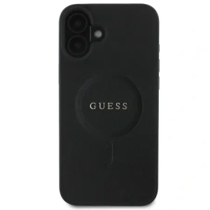 Kup Guess GUHMP16MPSAHMCK Apple iPhone 16 Plus ochranný kryt Saffiano Classic Logo MagSafe černý - GUE3626 - {ean13} - Sklep Home Screen