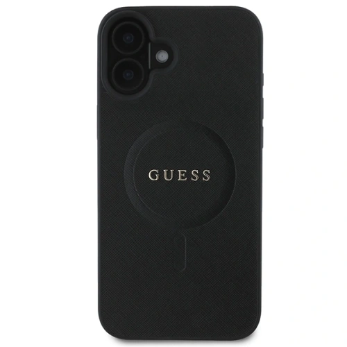 Kup Etui Guess GUHMP16MPSAHMCK Apple iPhone 16 Plus hardcase Saffiano Classic Logo MagSafe czarny/black - GUE3626 - {ean13} - Sklep Home Screen