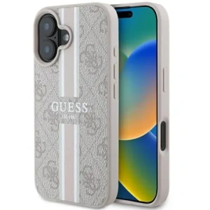 Kup Etui Guess GUHMP16SP4RPSP Apple iPhone 16 hardcase 4G Printed Stripes MagSafe różowy/pink - GUE3627 - {ean13} - Sklep Home Screen