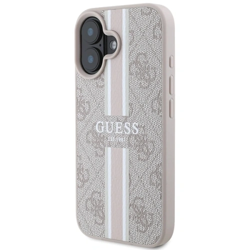 Kup Etui Guess GUHMP16SP4RPSP Apple iPhone 16 hardcase 4G Printed Stripes MagSafe różowy/pink - GUE3627 - {ean13} - Sklep Home Screen