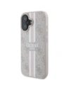 Kup Guess GUHMP16SP4RPSP Apple iPhone 16 tvrdý obal 4G tištěné pruhy MagSafe růžový - GUE3627 - {ean13} - Sklep Home Screen
