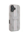 Kup Guess GUHMP16SP4RPSP Apple iPhone 16 tvrdý obal 4G tištěné pruhy MagSafe růžový - GUE3627 - {ean13} - Sklep Home Screen