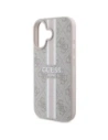 Buy Guess GUHMP16SP4RPSP Apple iPhone 16 hardcase 4G Printed Stripes MagSafe pink - GUE3627 - {ean13} - Home Screen Store Europe