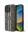 Guess GUHMP16XP4RPSW Apple iPhone 16 Pro Max carcasă dură 4G cu dungi imprimate MagSafe maro