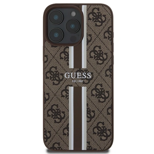 Kup Etui Guess GUHMP16XP4RPSW Apple iPhone 16 Pro Max hardcase 4G Printed Stripes MagSafe brązowy/brown - GUE3628 - {ean13} - Sklep Home Screen