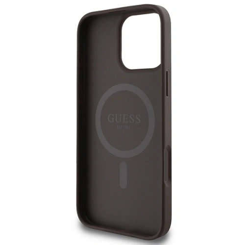 Kup Etui Guess GUHMP16XP4RPSW Apple iPhone 16 Pro Max hardcase 4G Printed Stripes MagSafe brązowy/brown - GUE3628 - {ean13} - Sklep Home Screen