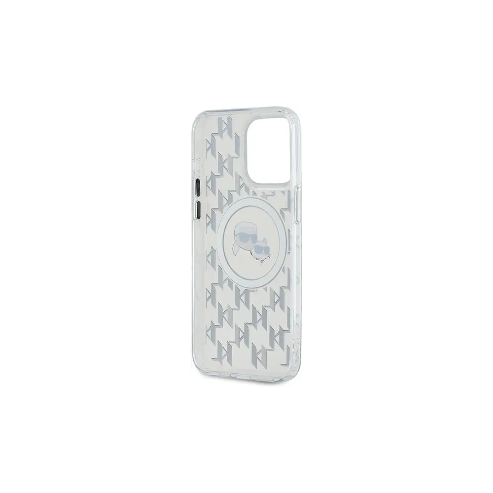 Etui Karl Lagerfeld KLHMP15XHMCKMHT Apple iPhone 15 Pro Max IML Monogram Karl&Choupette Head MagSafe przezroczysty/transparent