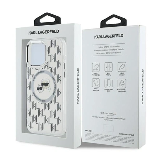 Kup Etui Karl Lagerfeld KLHMP15XHMCKMHT Apple iPhone 15 Pro Max IML Monogram Karl&Choupette Head MagSafe przezroczysty/transparent - KLD21707 - {ean13} - Sklep Home Screen