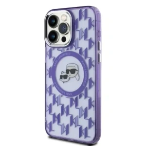 Kup Etui Karl Lagerfeld KLHMP15XHMCKMHU Apple iPhone 15 Pro Max IML Monogram Karl&Choupette Head MagSafe fioletowy/purple - KLD21708 - {ean13} - Sklep Home Screen