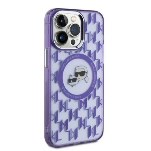 Kup Etui Karl Lagerfeld KLHMP15XHMCKMHU Apple iPhone 15 Pro Max IML Monogram Karl&Choupette Head MagSafe fioletowy/purple - KLD21708 - {ean13} - Sklep Home Screen