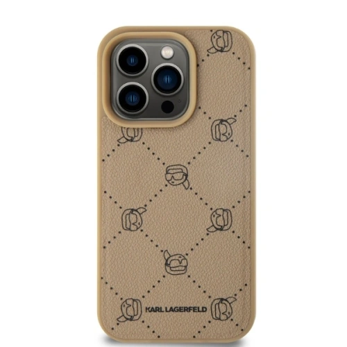 Kup Etui Karl Lagerfeld KLHMP15XPGKHPHE Apple iPhone 15 Pro Max MagSafe Karl Heads beżowy/beige - KLD21709 - {ean13} - Sklep Home Screen