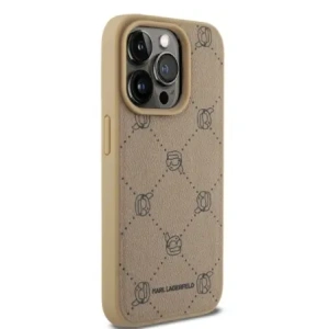 Kup Etui Karl Lagerfeld KLHMP15XPGKHPHE Apple iPhone 15 Pro Max MagSafe Karl Heads beżowy/beige - KLD21709 - {ean13} - Sklep Home Screen