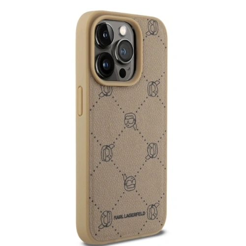 Kup Etui Karl Lagerfeld KLHMP15XPGKHPHE Apple iPhone 15 Pro Max MagSafe Karl Heads beżowy/beige - KLD21709 - {ean13} - Sklep Home Screen